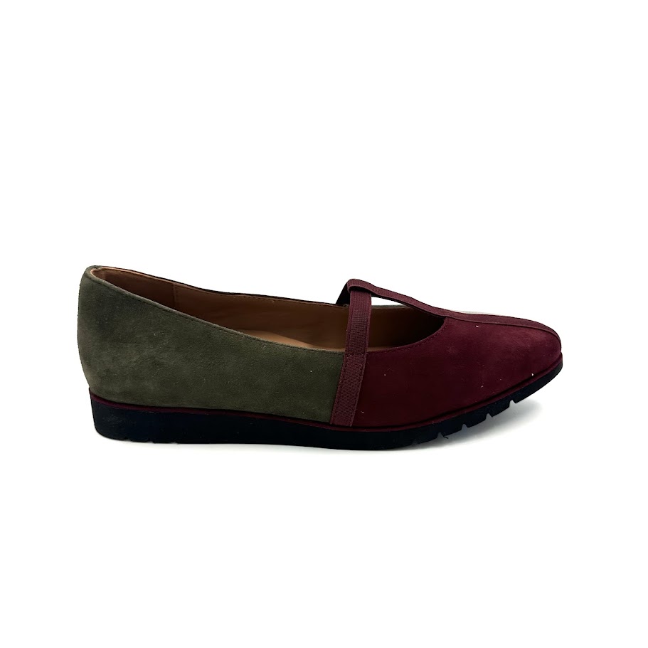 DISPONIBLE EN LIGNE SEULEMENT - L'AMOUR DES PIEDS - BALLERINES - MARCELINA - MUL / GRE / OLI / EXP